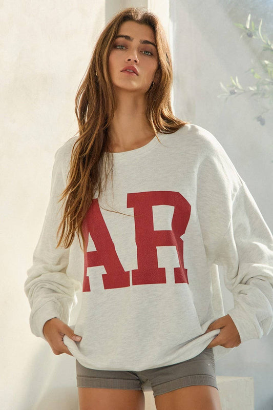ARKANSAS' Graphic French Terry Sweatshirt Top