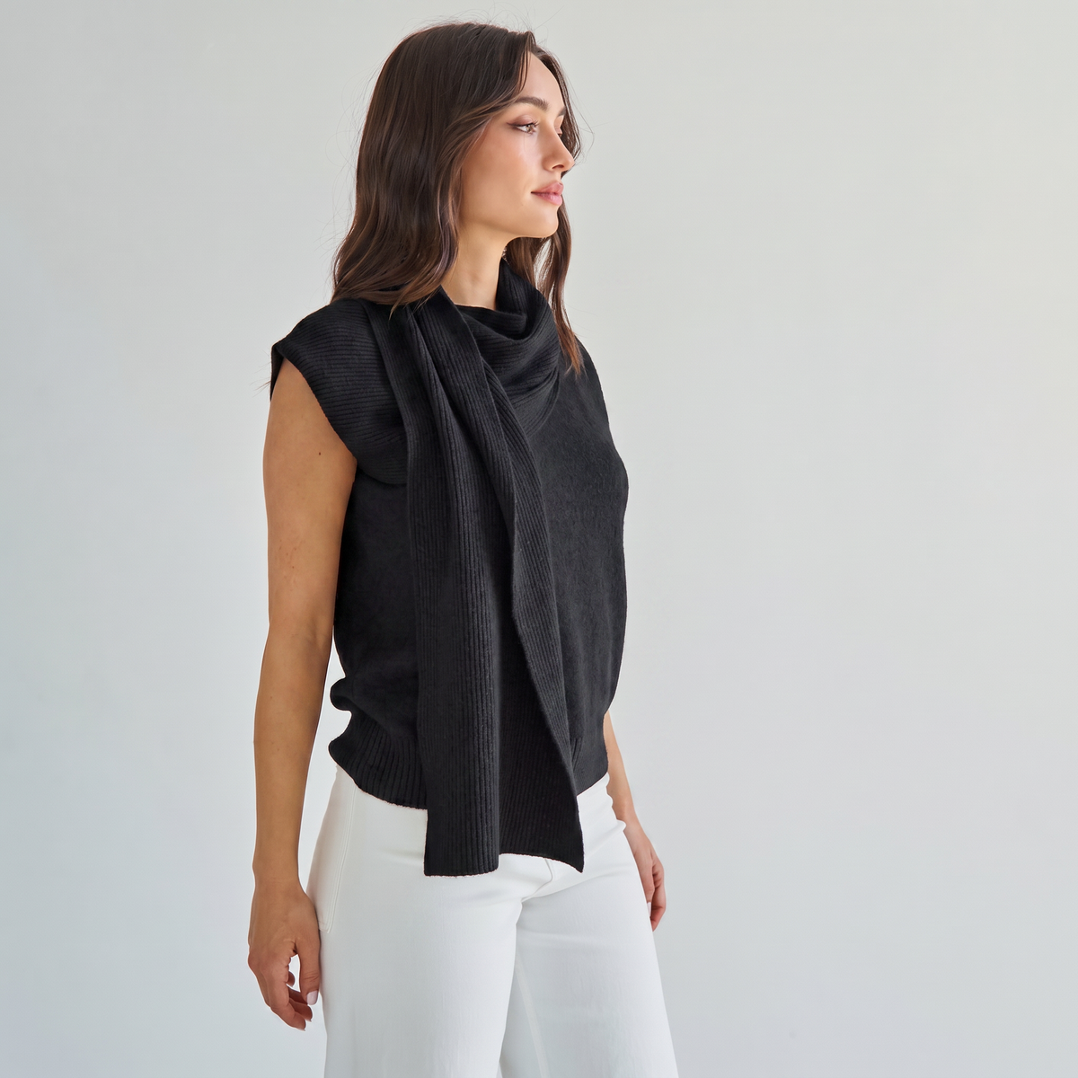 AT3382 Scarf sweater