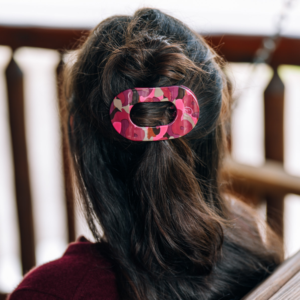 Garden Glam | Medium | Flat Round Hair Clip