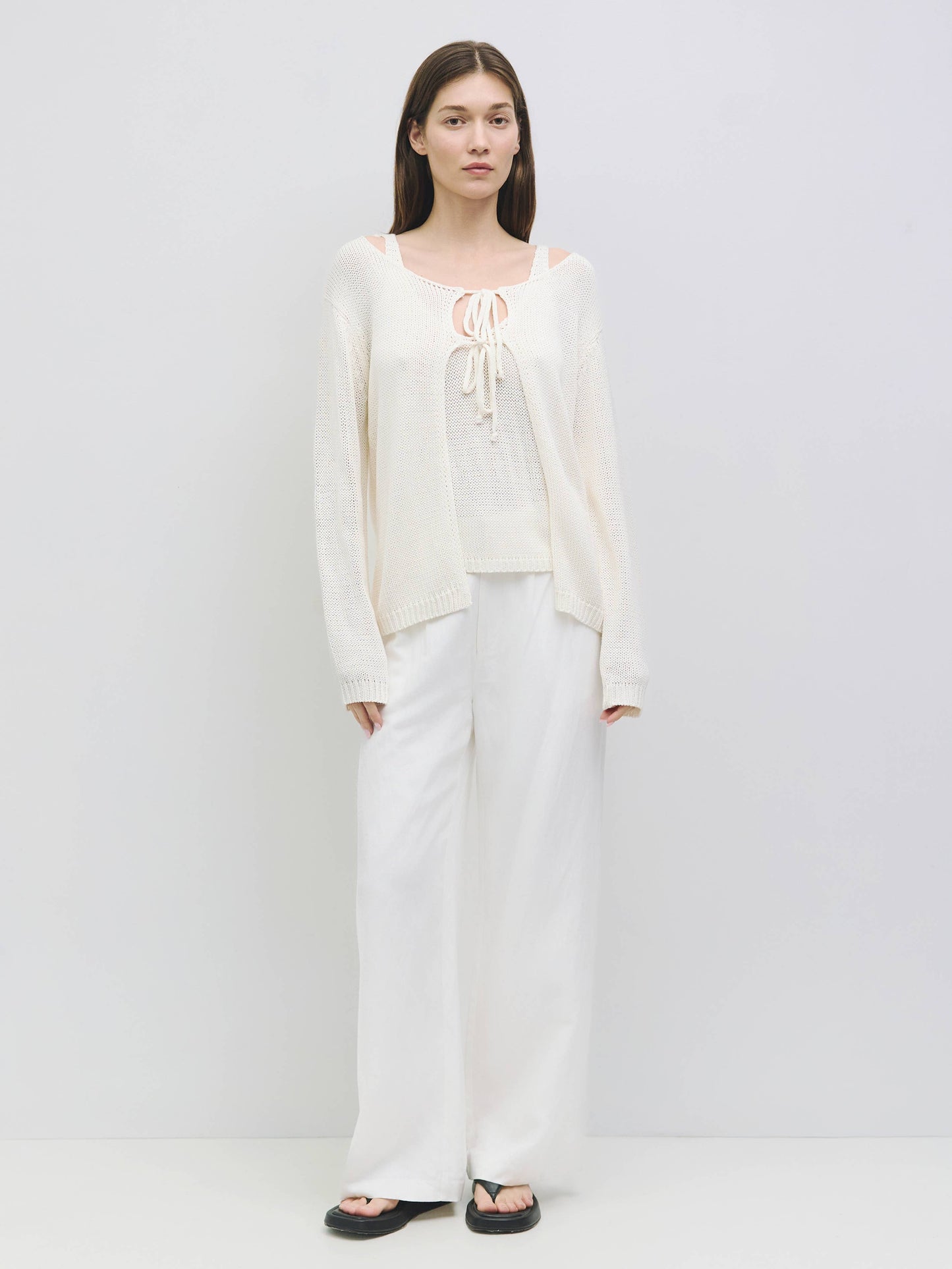 The Anais Cardigan | Front Tie Relaxed Cardigan