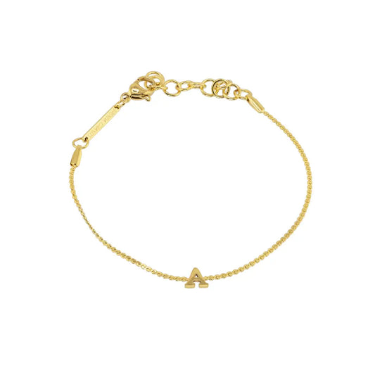 Waterproof Dainty Initial Bracelet