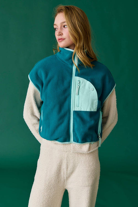 Ruby Oversized Fleece Vest