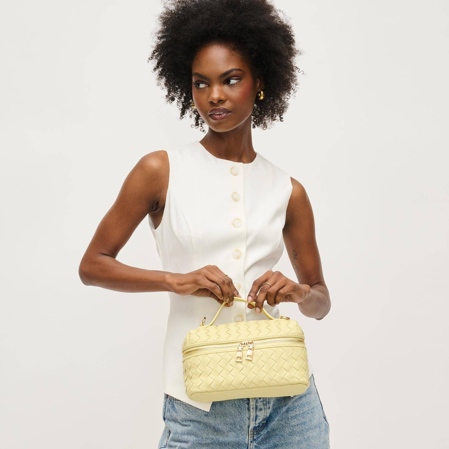 Richie Woven Top Handle Crossbody