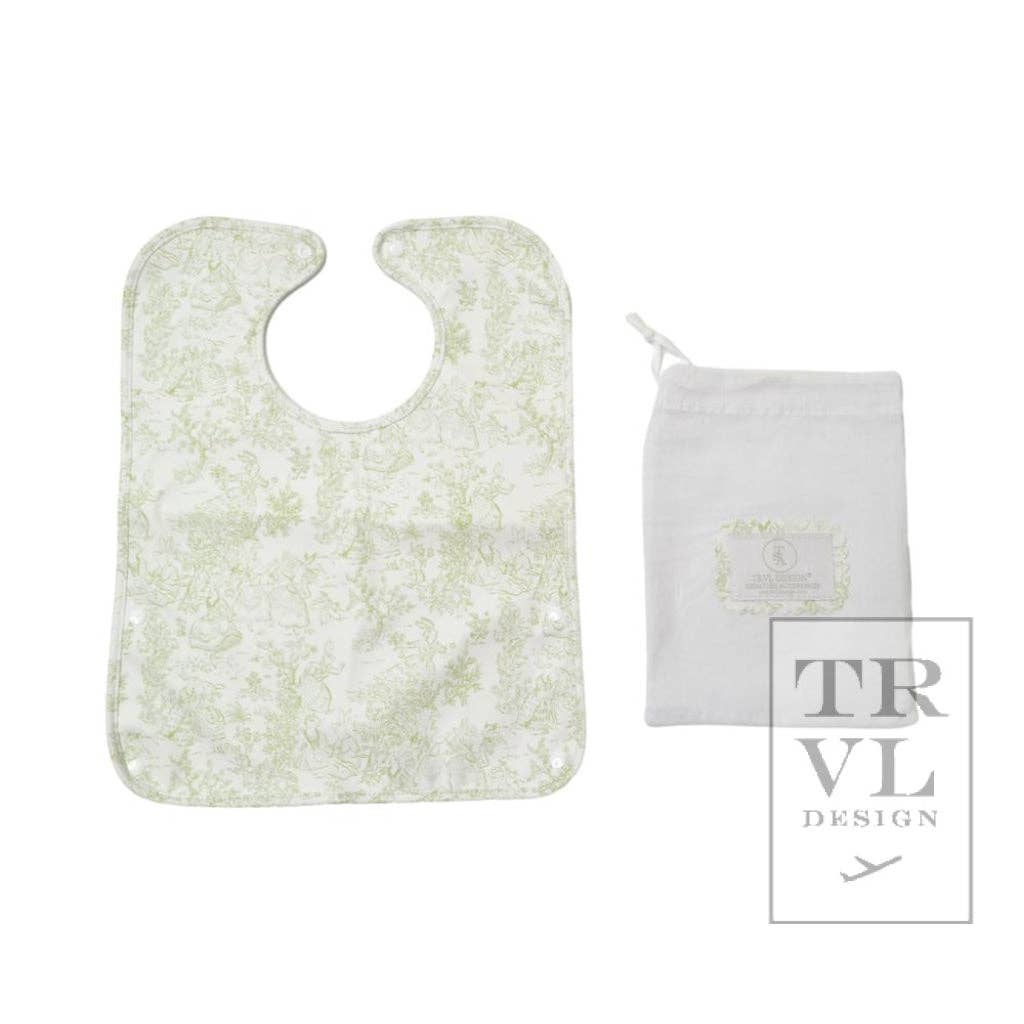Best Bib - Bunny Toile Green