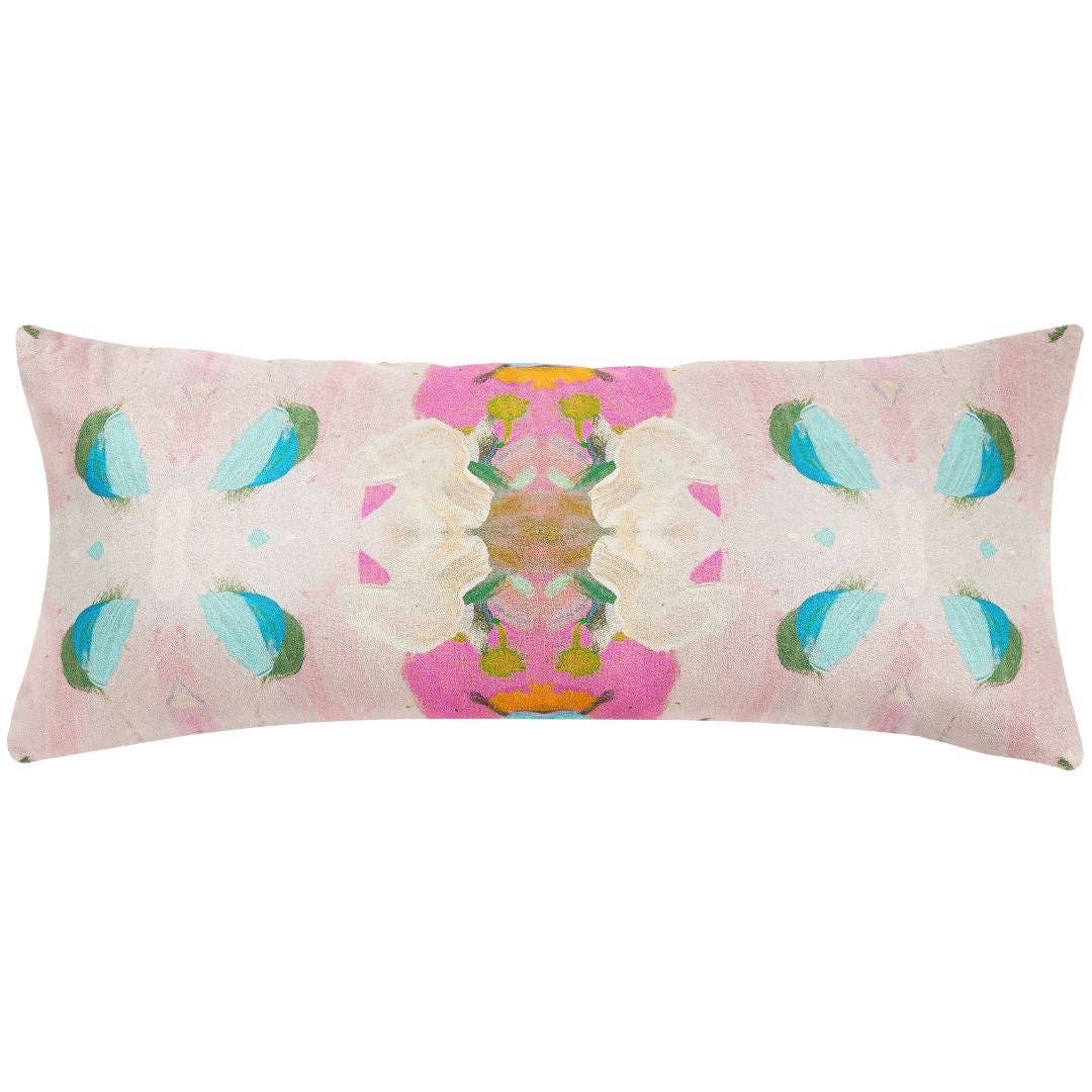 Monet’s Garden Pink Decorative Pillow