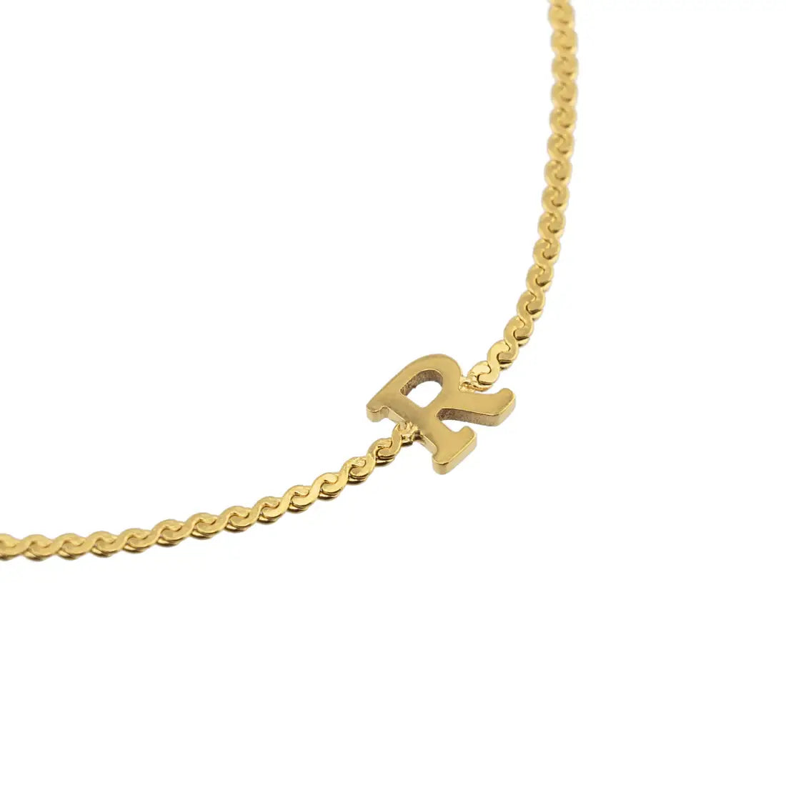 Waterproof Dainty Initial Bracelet