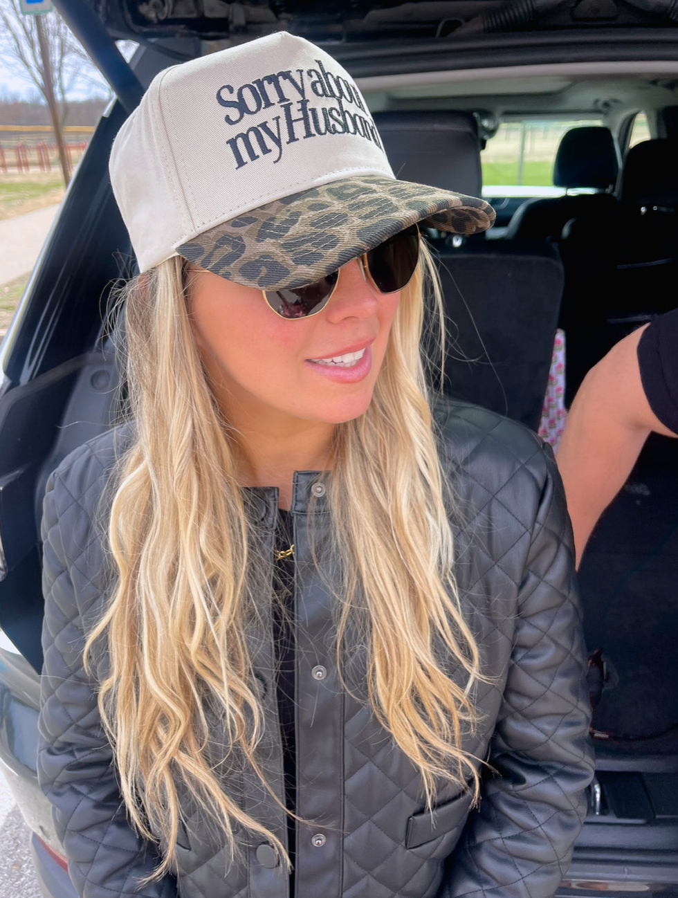 Sorry about my Husband/Wife Vintage Trucker Hat