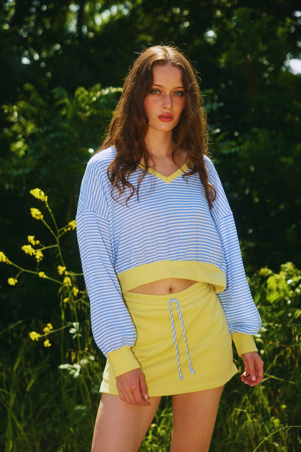 Terry Mini Skirt Set