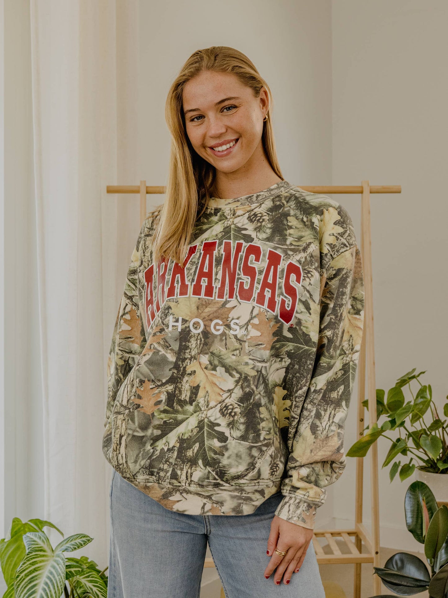 Arkansas Razorbacks Filled Gault Camo Sweatshirt