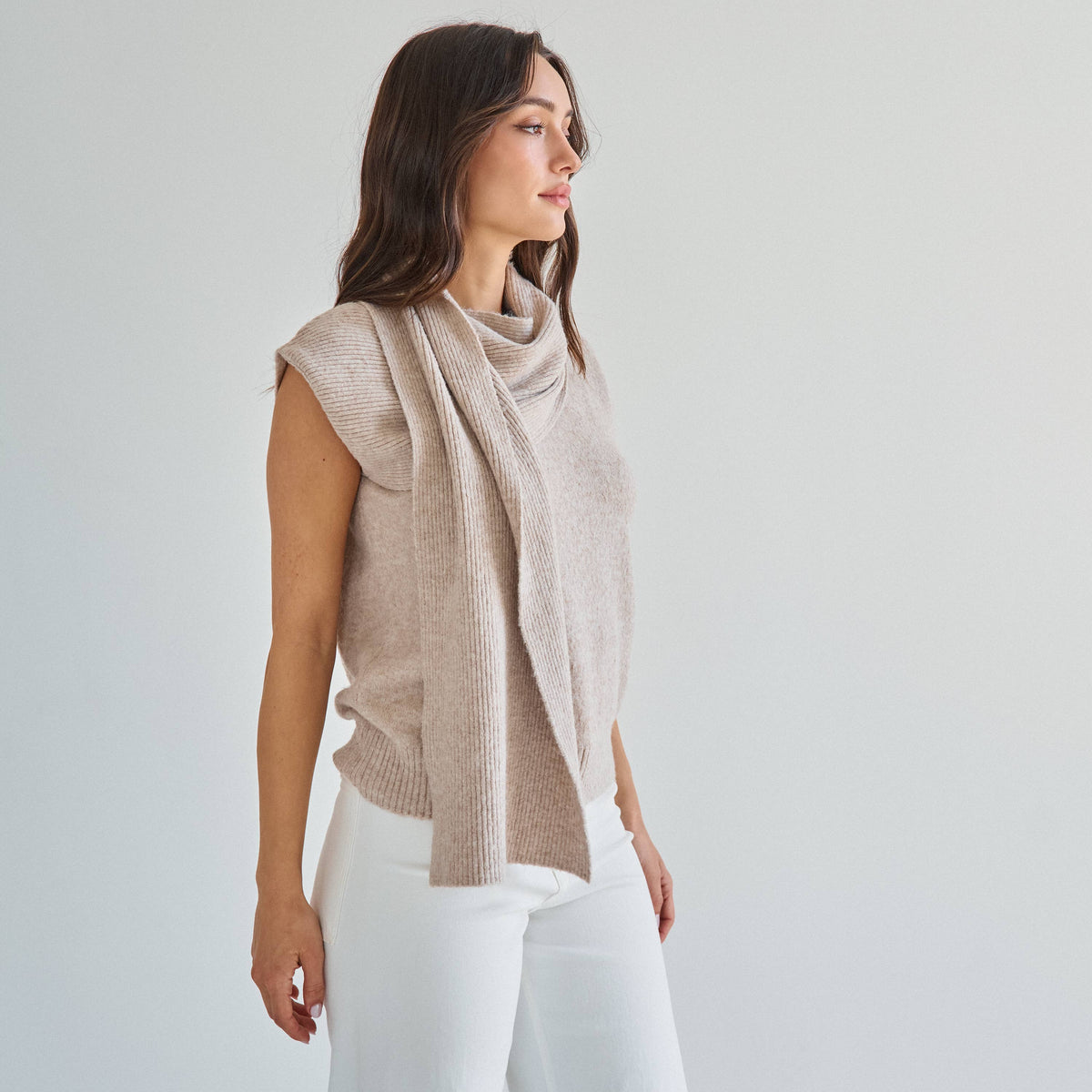 AT3382 Scarf sweater