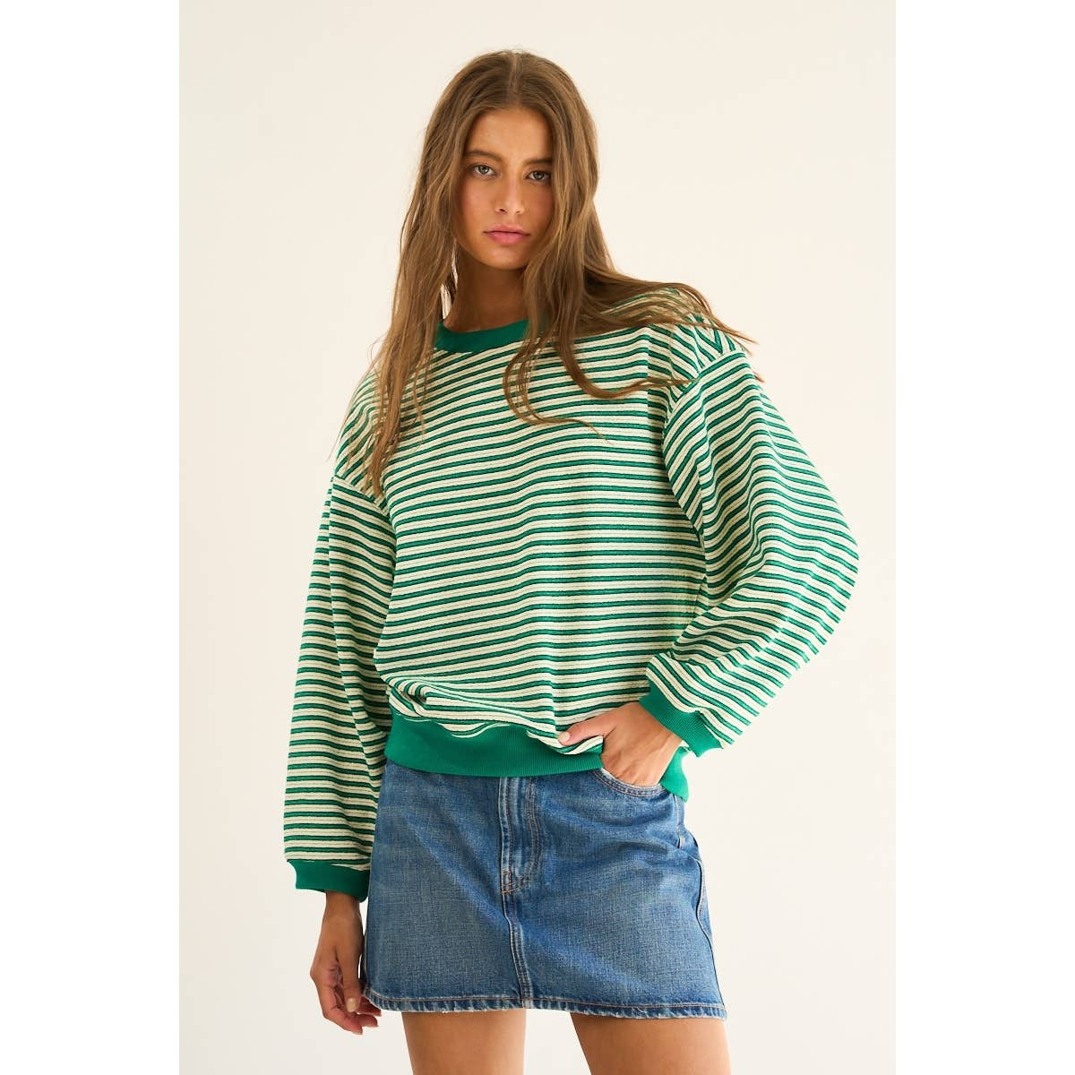 Relaxed Striped Pullover