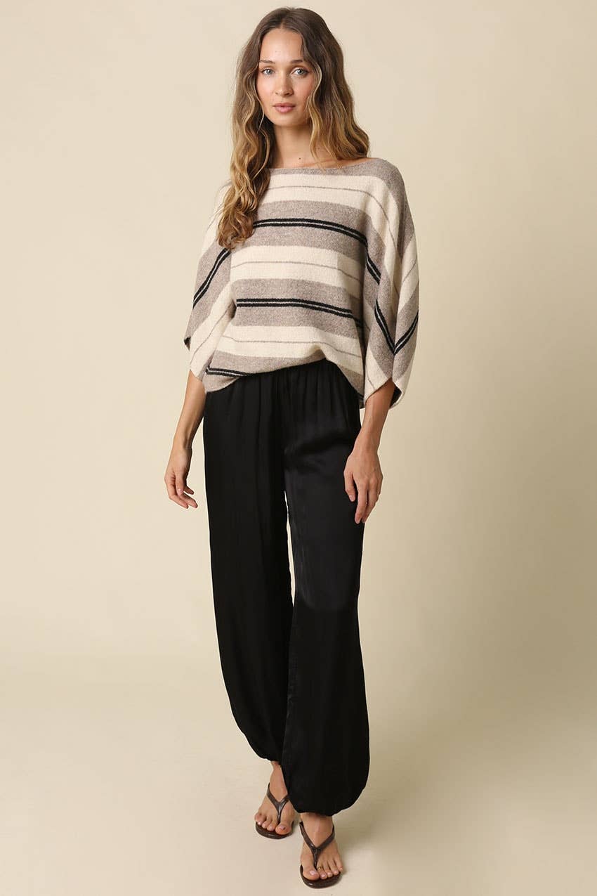 Veda Stripe Dolman Knit Top