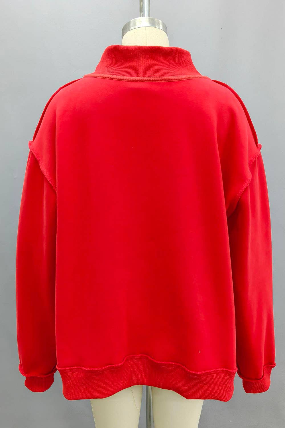 CIAO Print Reversible Mock Neck Sweatshirt