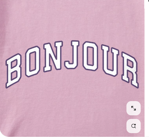 'PARIS&BONJOUR' Reversible Sweatshirt