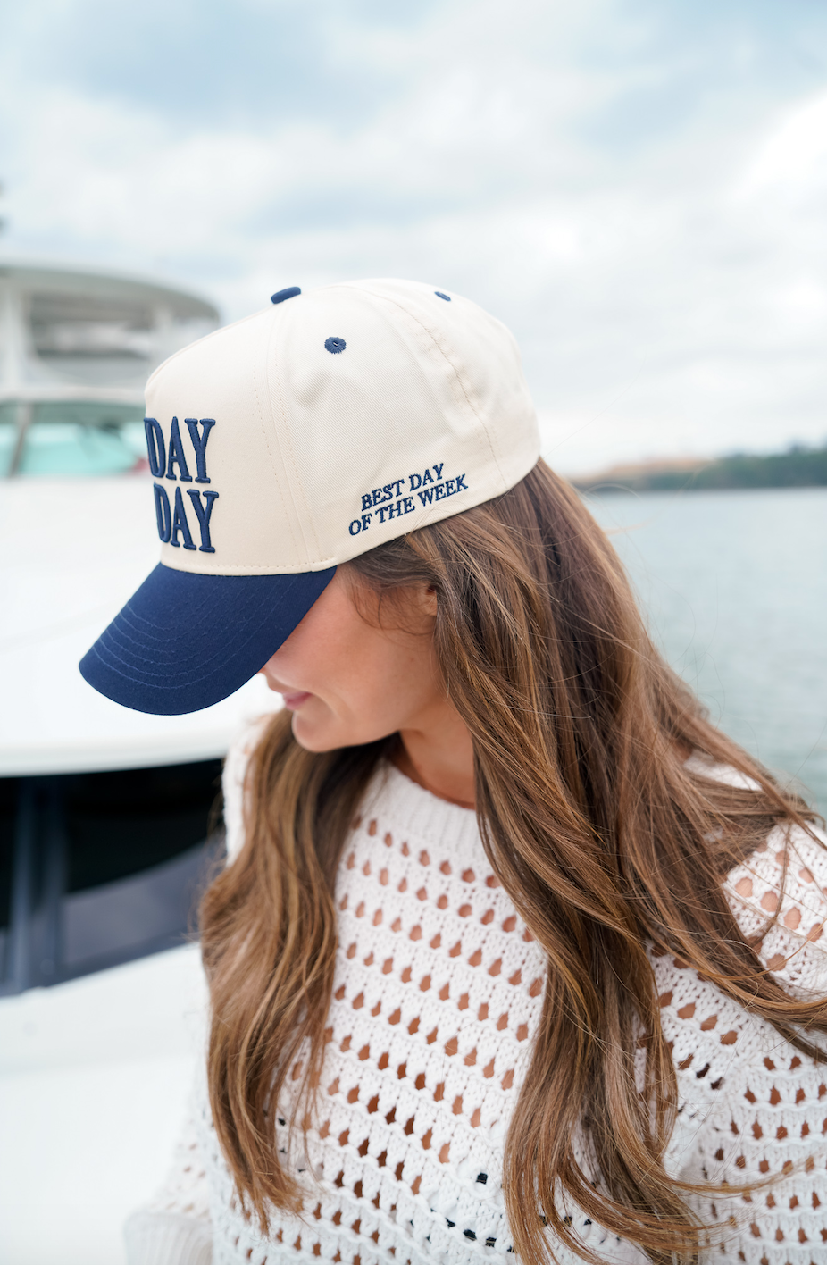 Sunday Funday - Navy Vintage Trucker Hat
