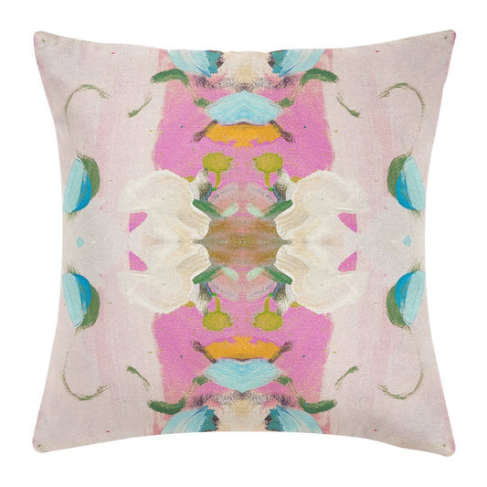 Monet’s Garden Pink Decorative Pillow