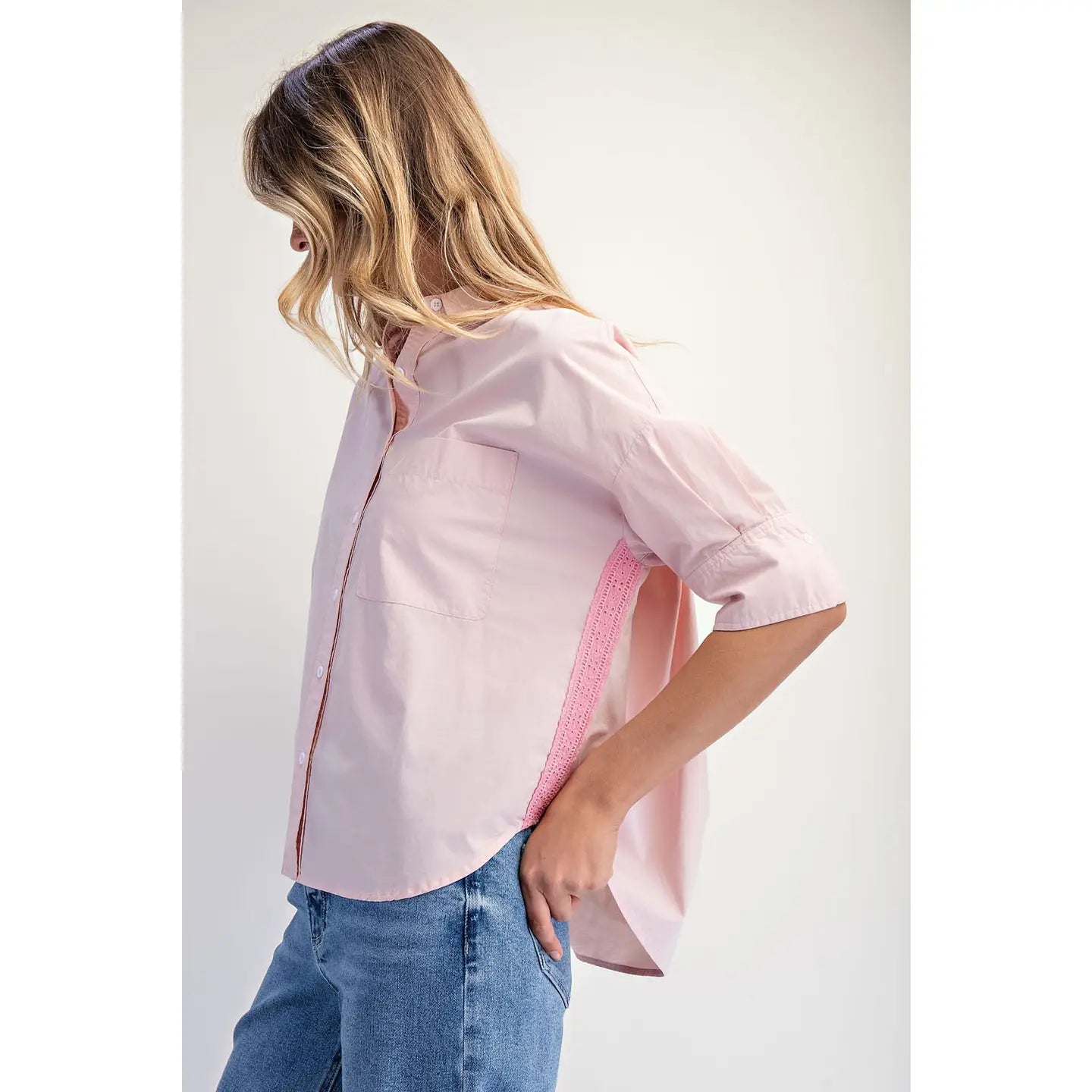 PINK BOXY SHIRT