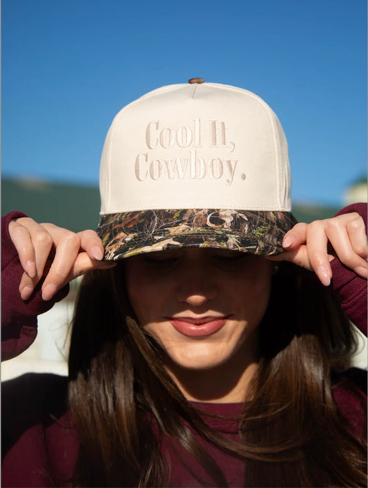 cool it cowboy trucker hat - camo CHARLIESOUTHERN