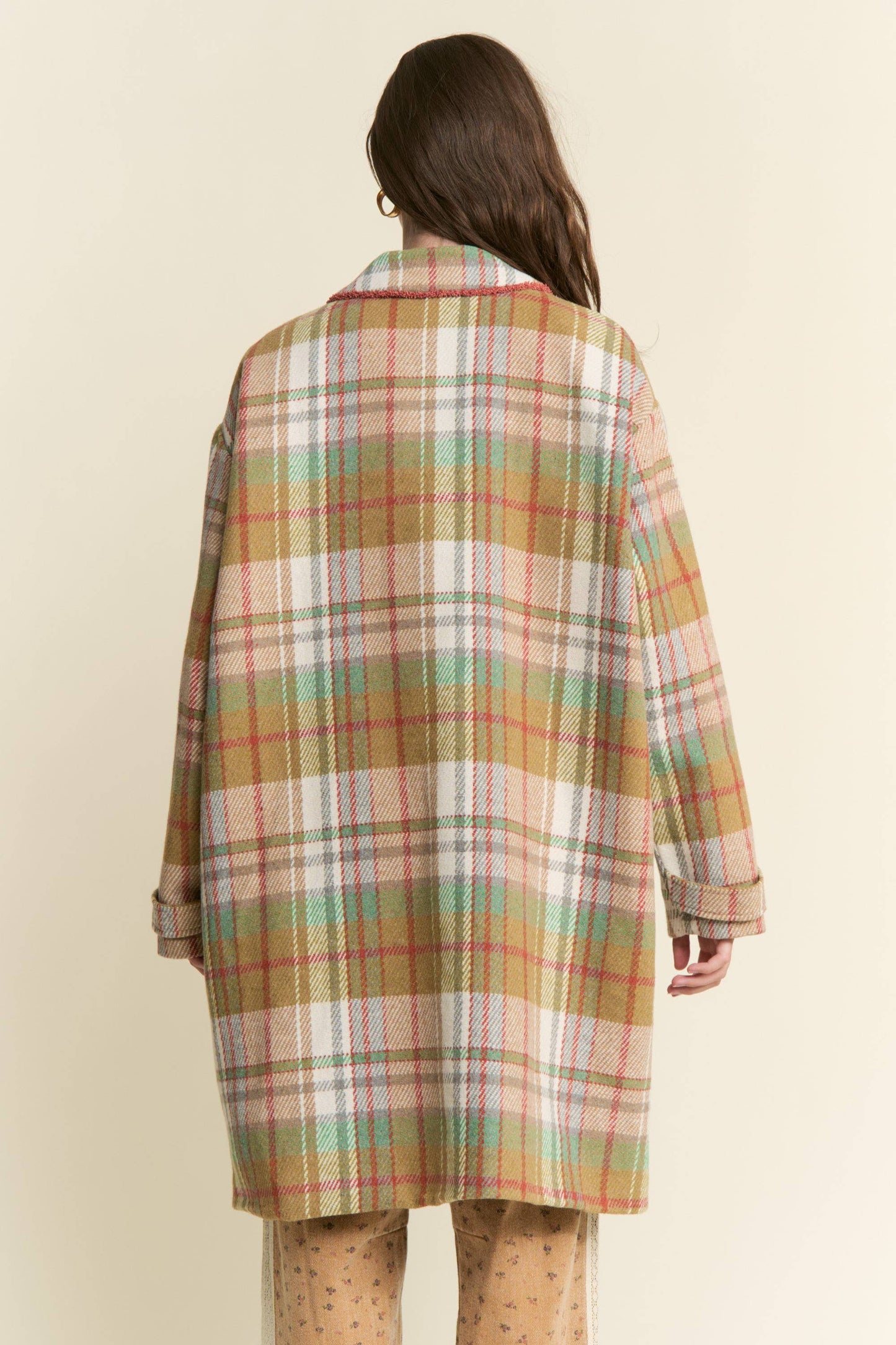 MUTLICOLOR PLAID COAT