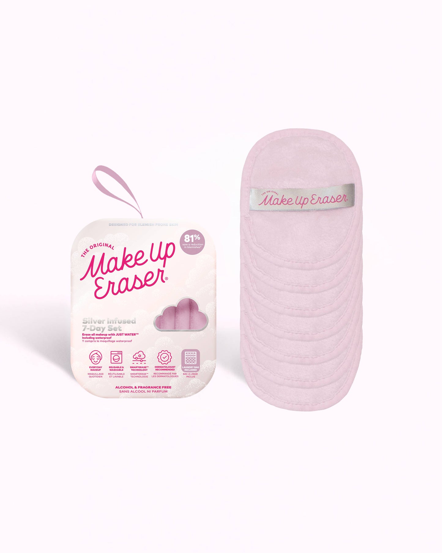 Silver Infused MakeUp Eraser 7-Day Set | Acne Prone Skin