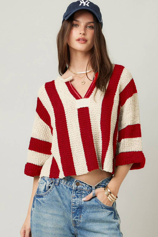 Emmy Vertical Stripe Sweater