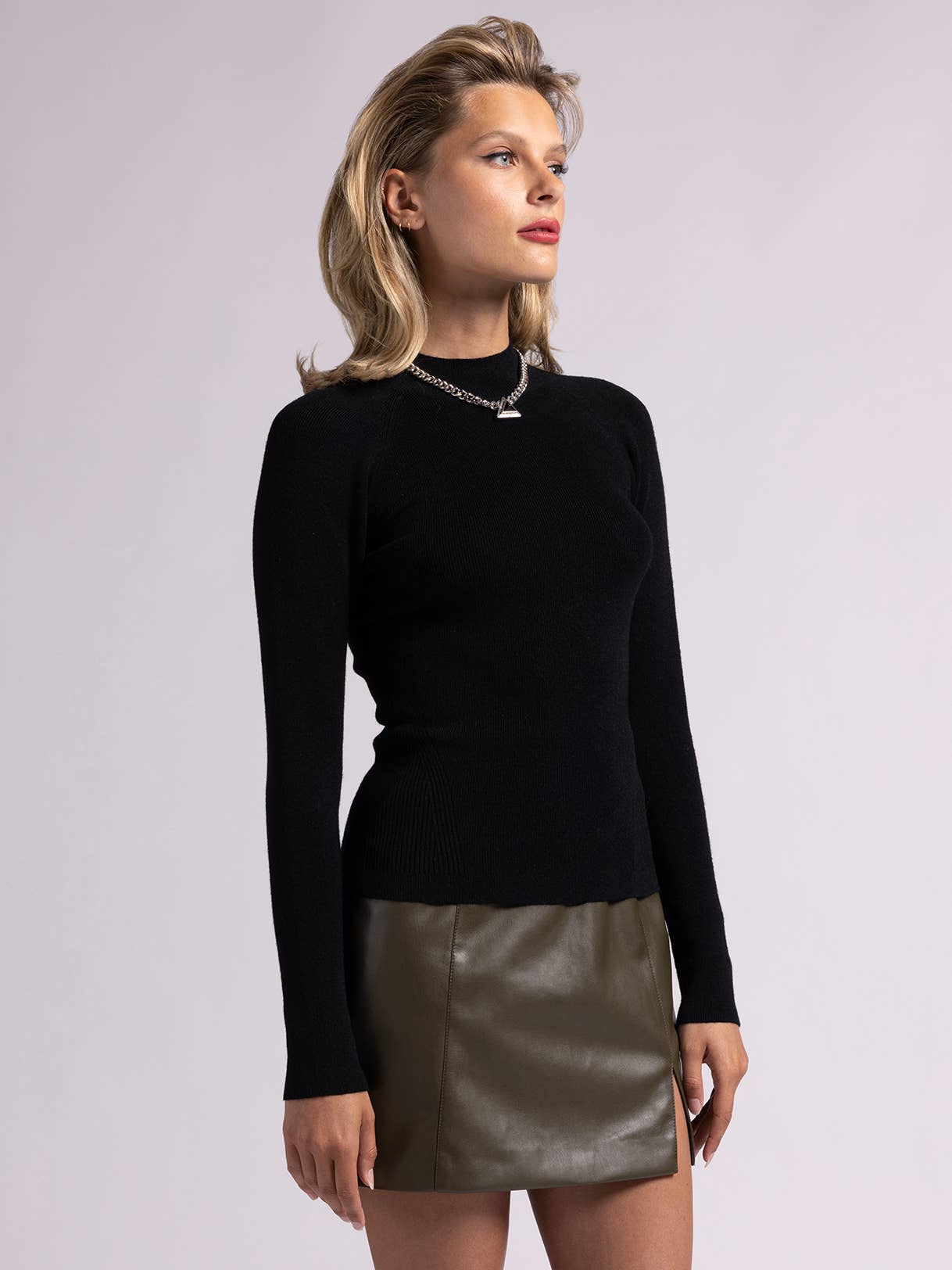 Mock Neck Long Sleeve - MALIN TOP