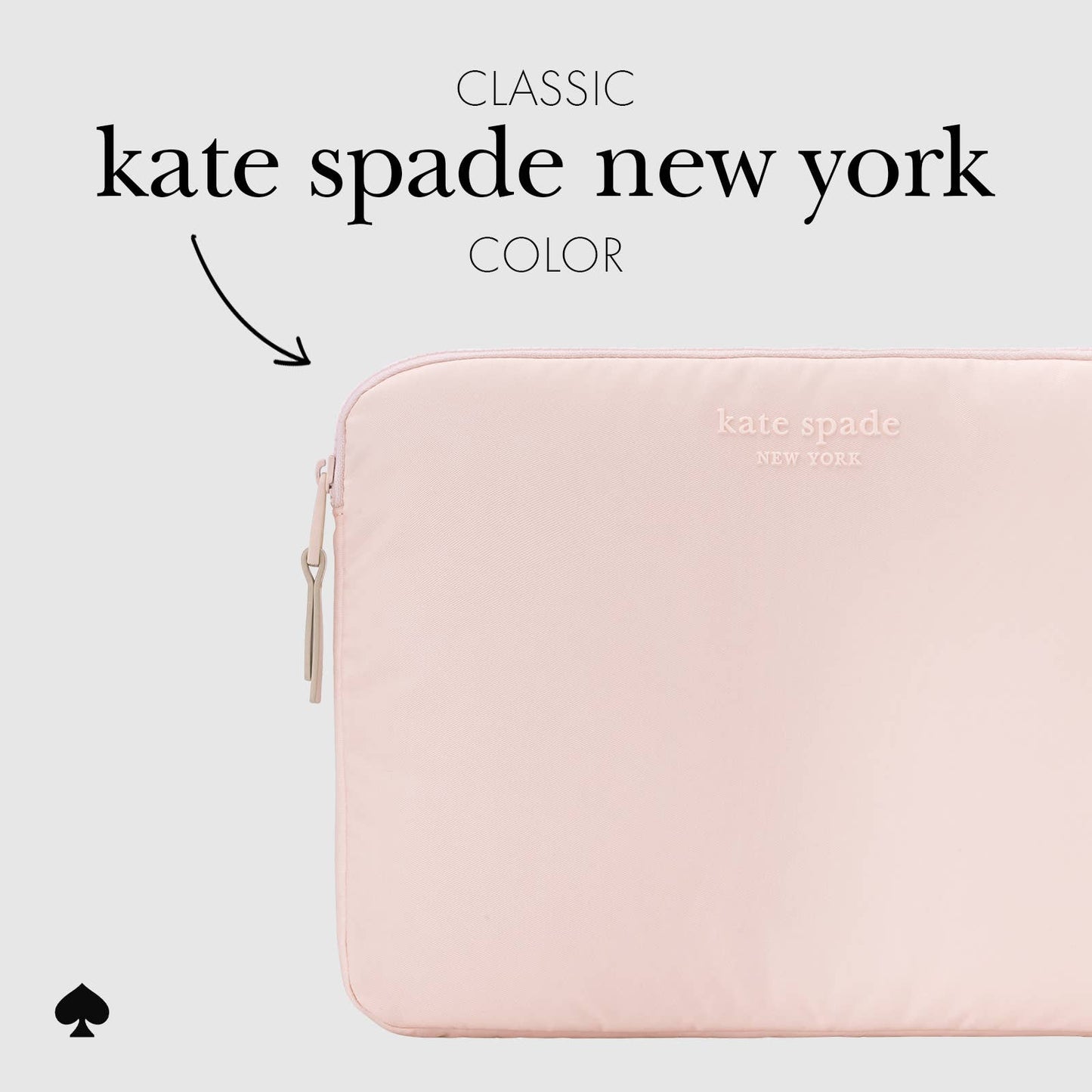 Kate spade new york Puffer Laptop Sleeve 14" Chalk Pink