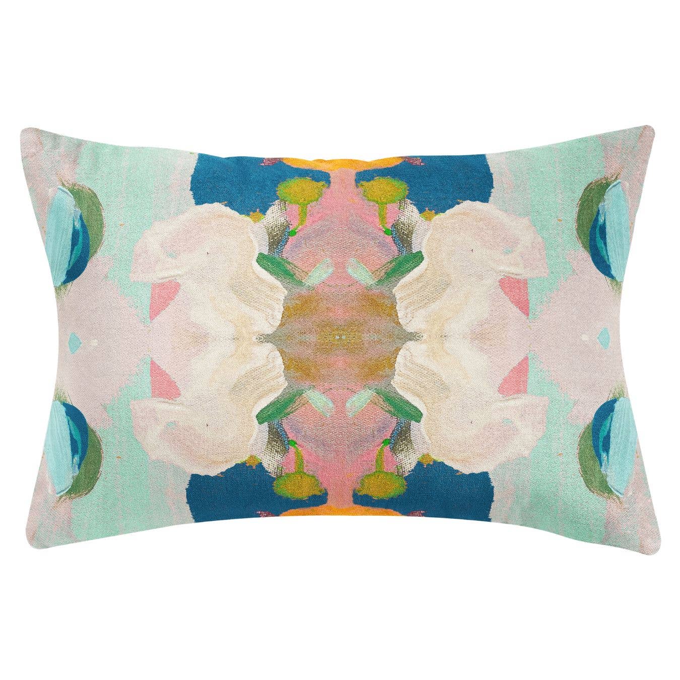 Monet’s Garden Navy Decorative Pillow
