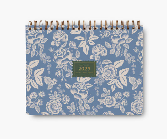2025 English Rose 12-Month Top Spiral Planner