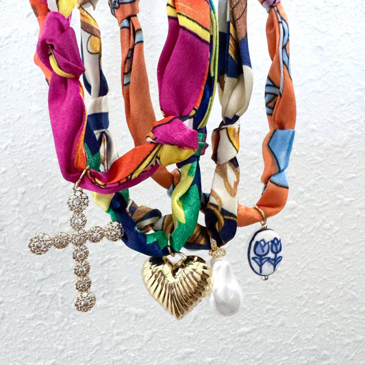 Scarf Bandana Charm Necklaces