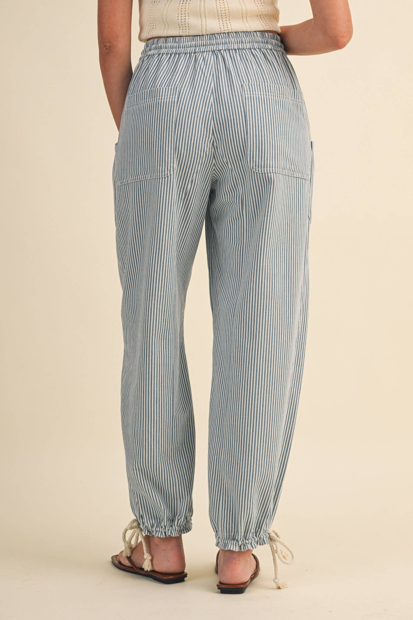 STRIPED PARACHUTE PANTS