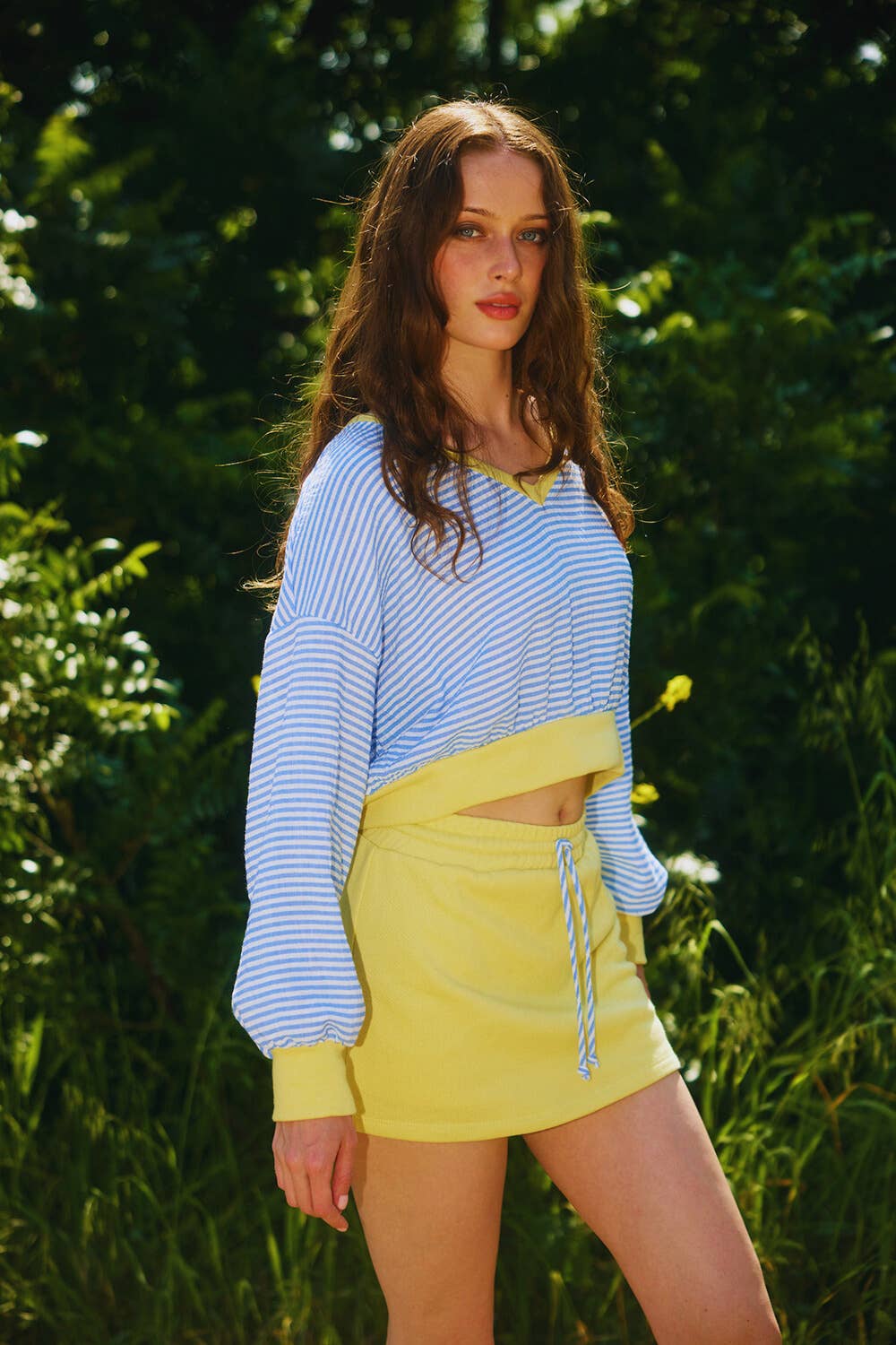Terry Mini Skirt Set