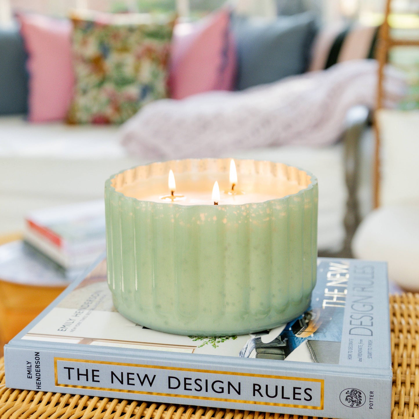 Sweet Grace Collection Candle #065 | Mint Green Candle