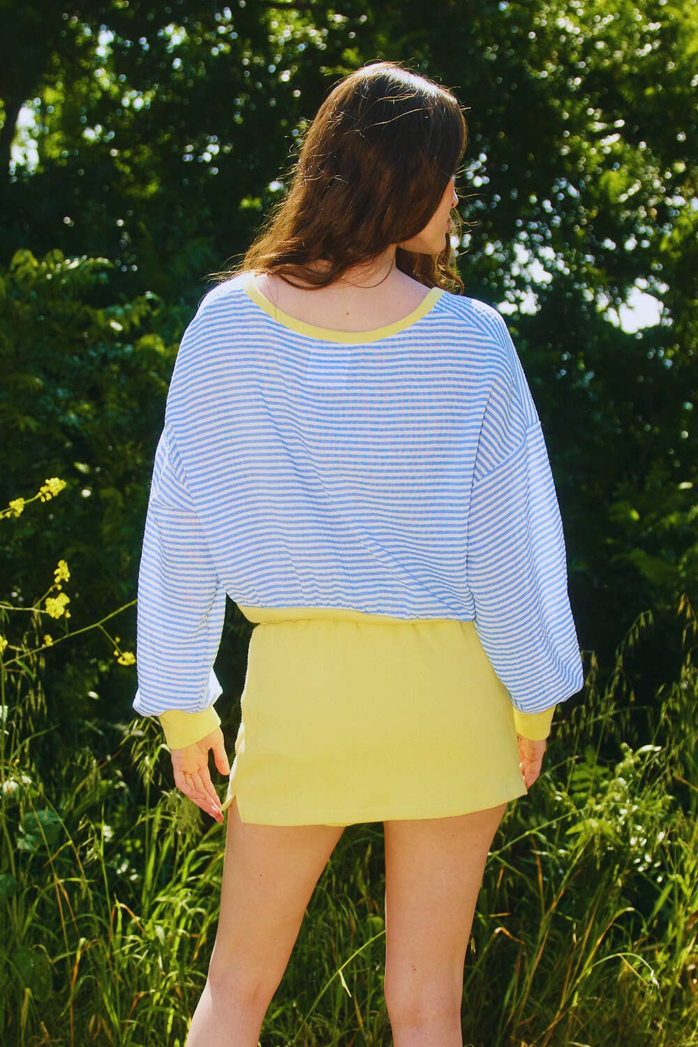 Terry Mini Skirt Set