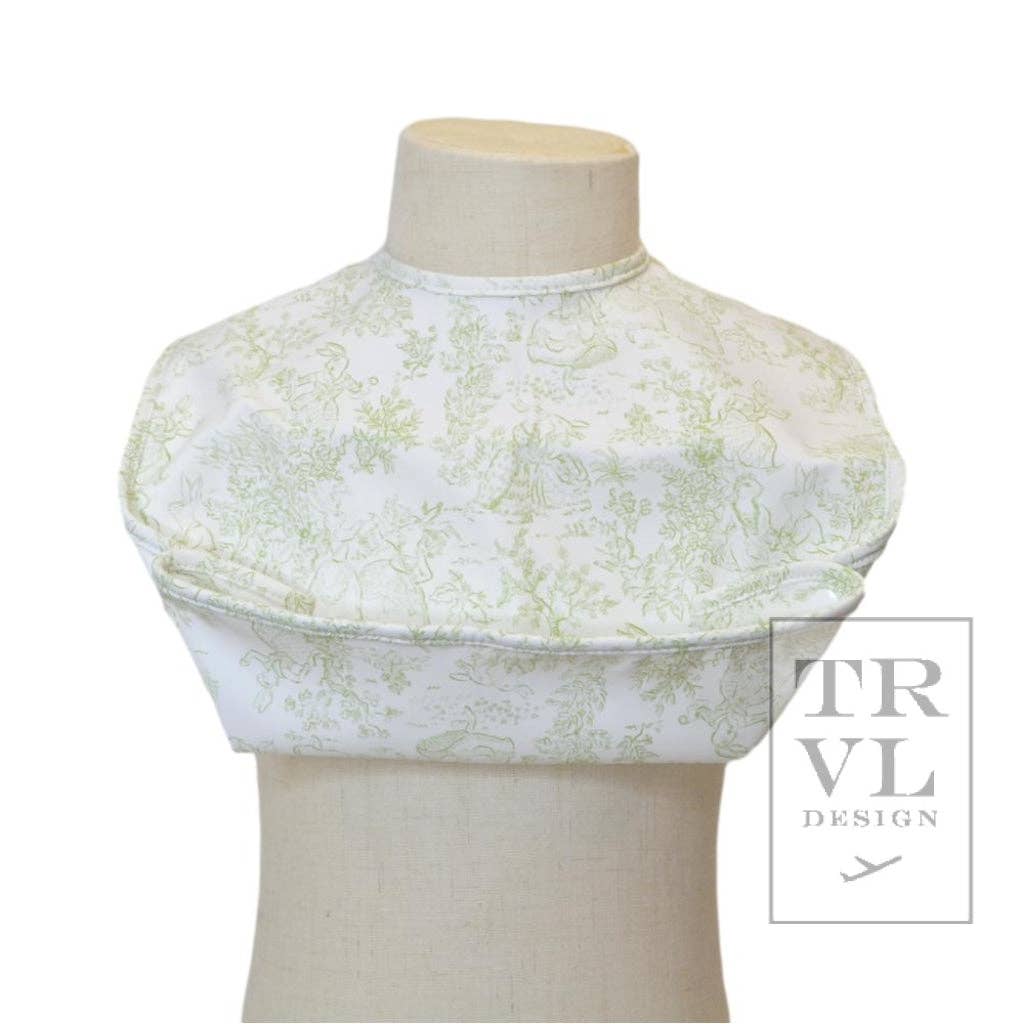 Best Bib - Bunny Toile Green