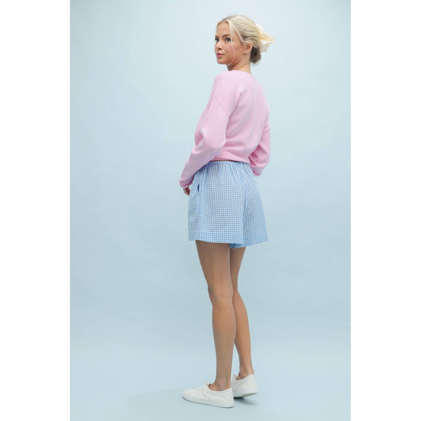 GINGHAM Pastel CASUAL SHORTS (multiple colors)