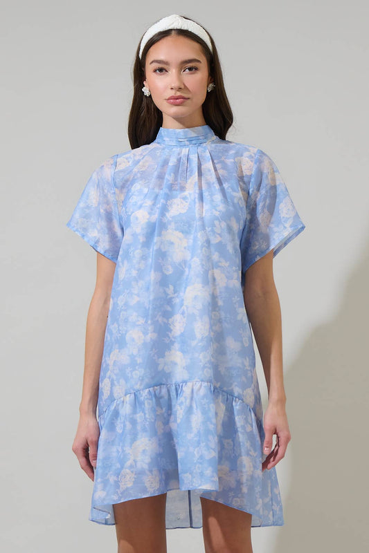 Jule Floral Berny Organza Mini Dress