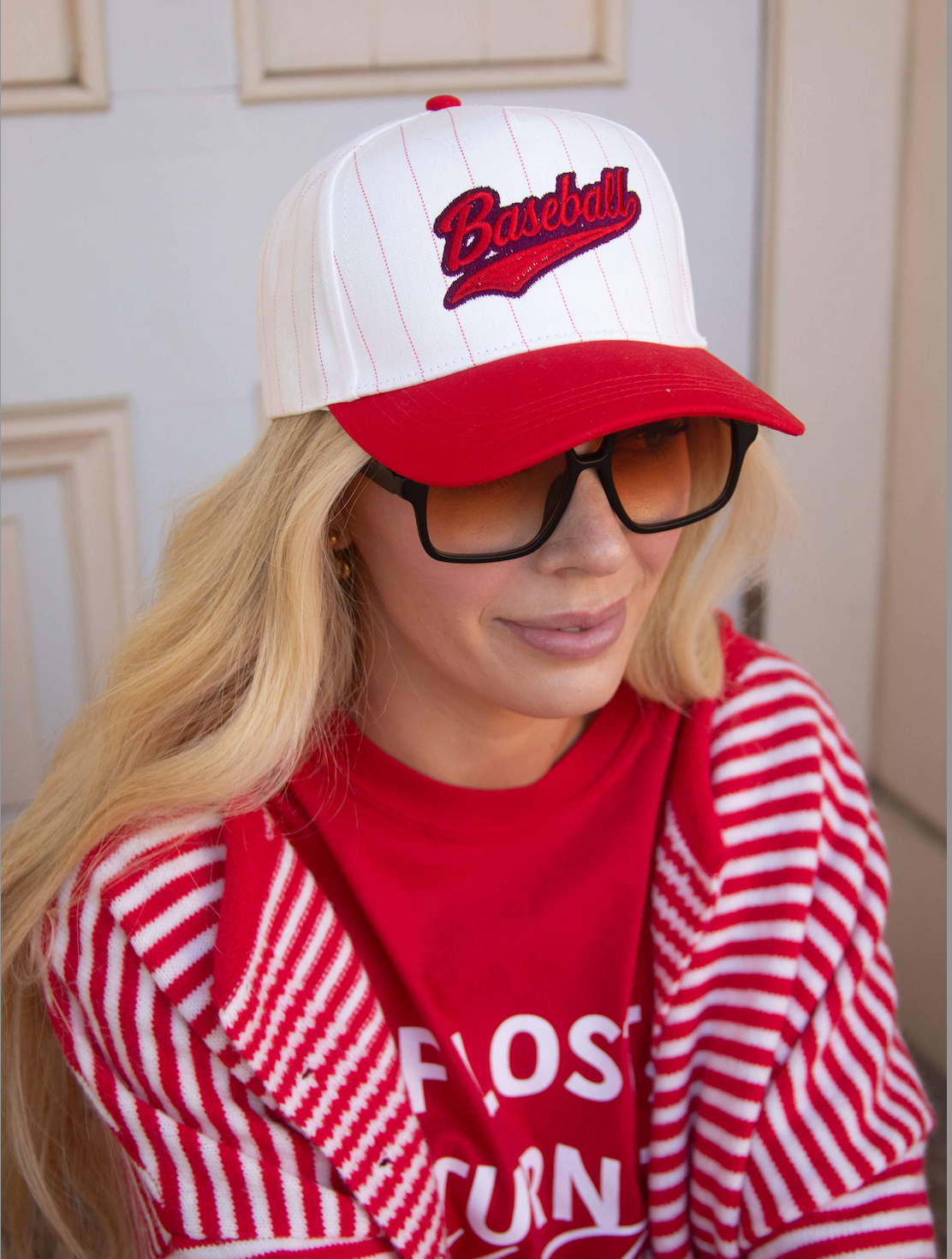 BASEBALL PINSTRIPE TRUCKER