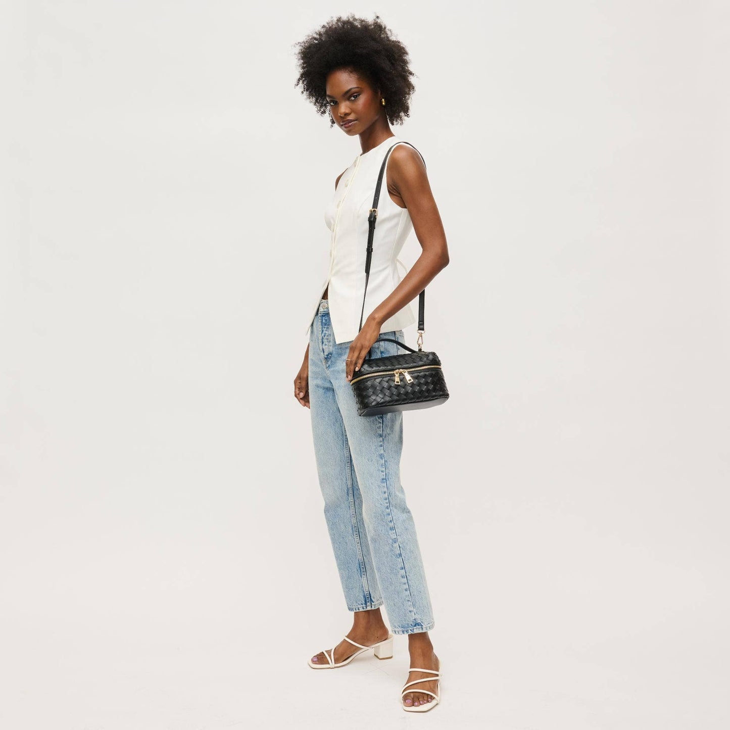 Richie Woven Top Handle Crossbody