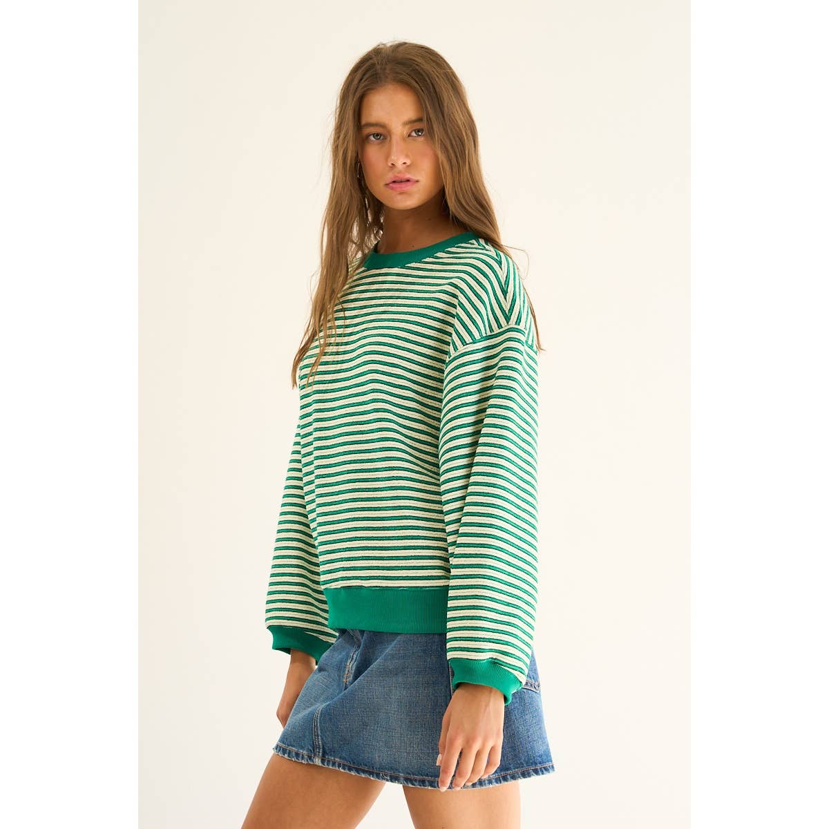 Relaxed Striped Pullover
