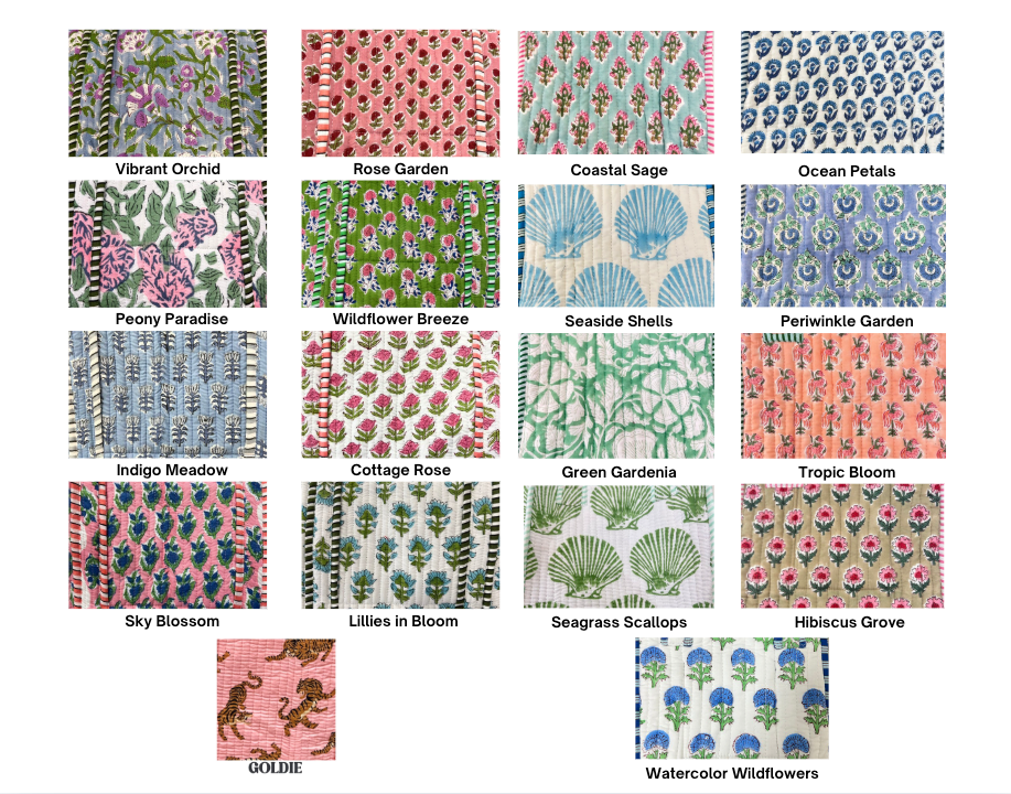 Quilted Block - Print Tote Bag