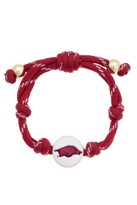 Arkansas Razorbacks Logo Paracord Bracelet