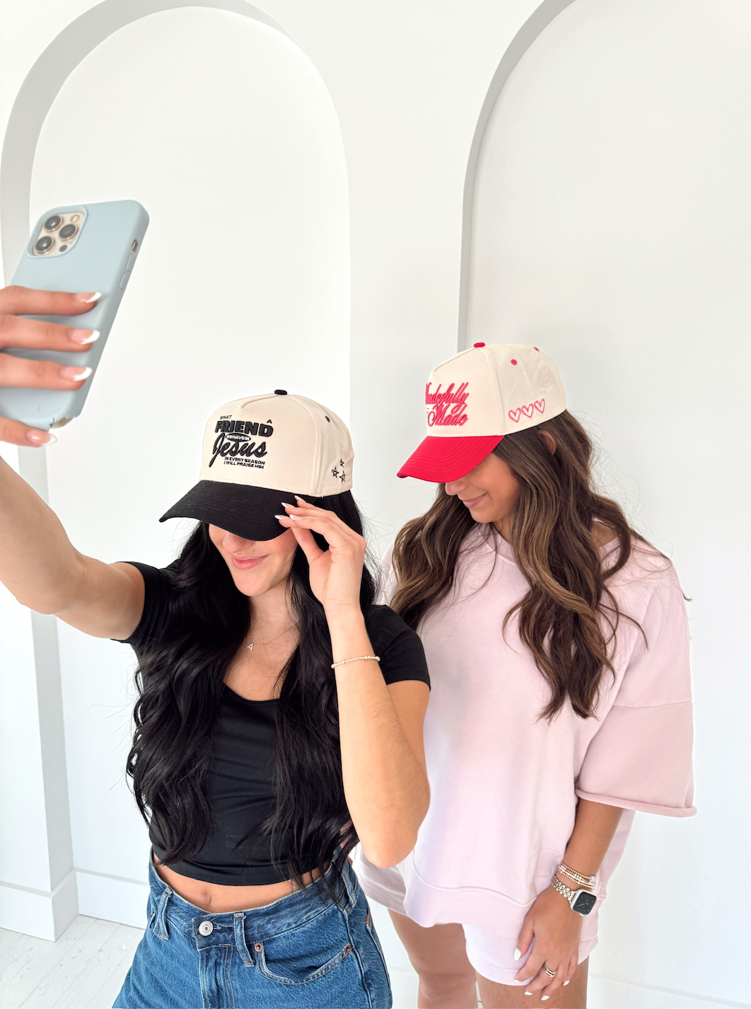 Friend in Jesus - Black Vintage Trucker Hat