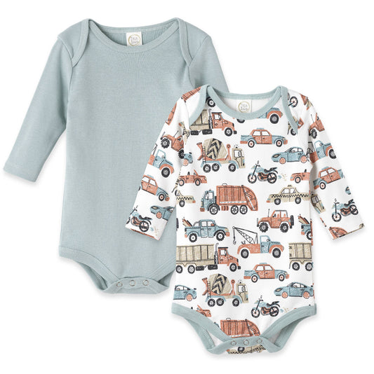 Baby Boy's Let's Ride Set Of 2 Bodysuits