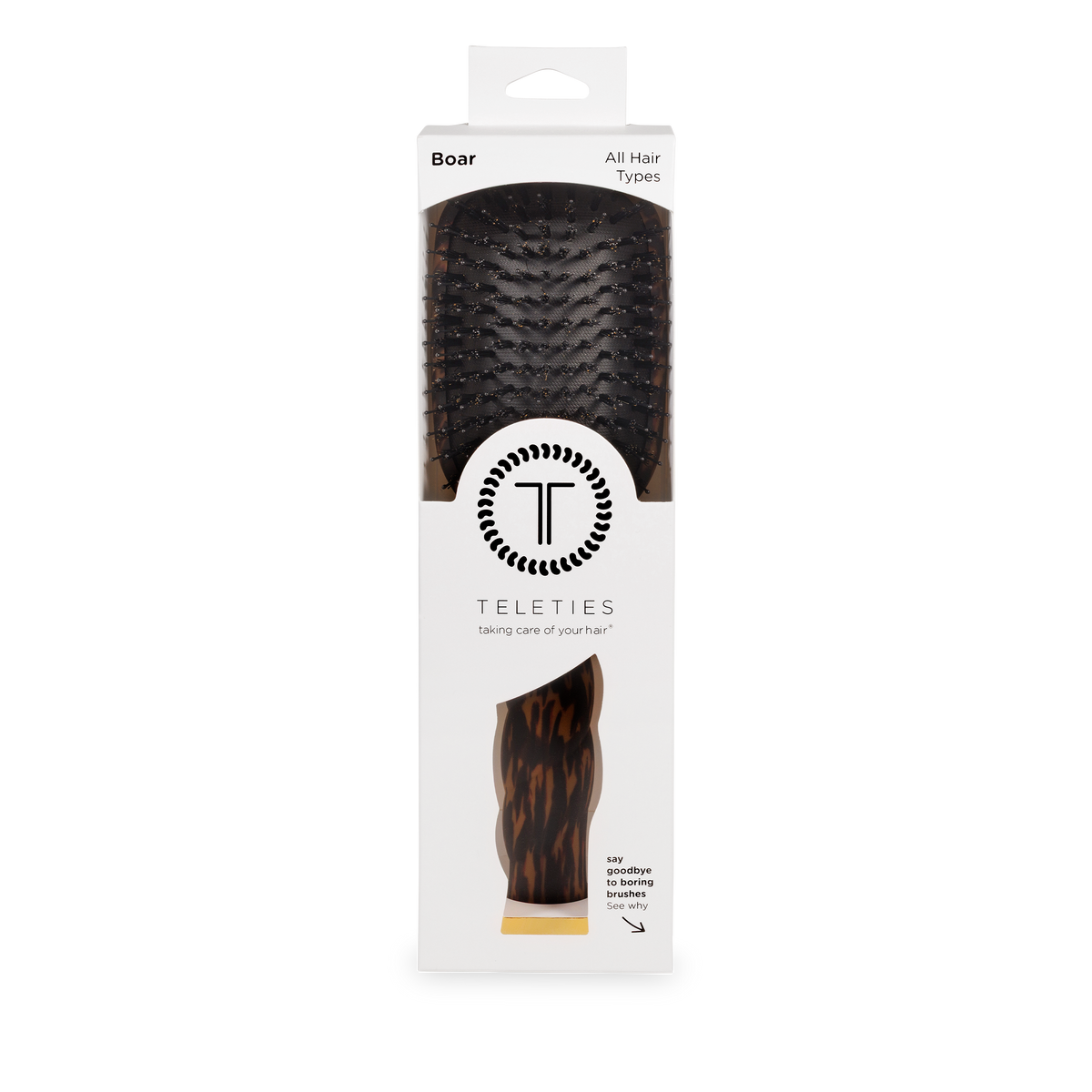Boar Brush | Full Size | Tortoise