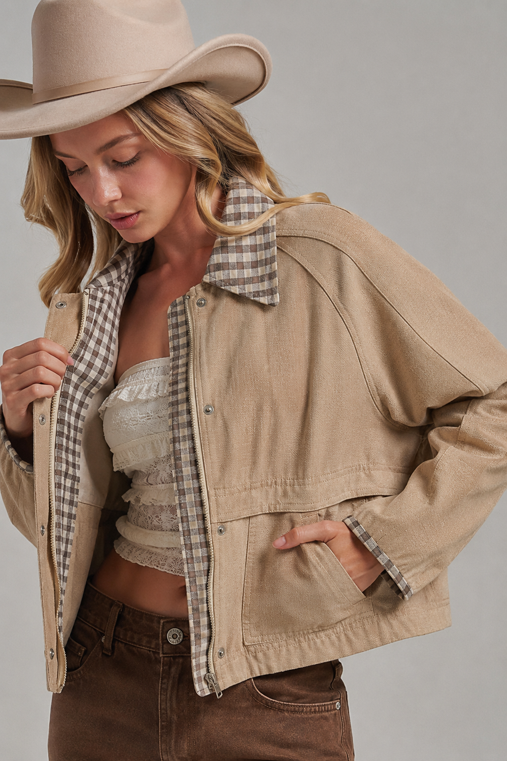 VINTAGE OXFORD CANVAS TWILL FALL JACKET_