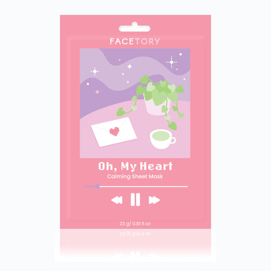 Sheet Face Mask - K-Beauty - Redness Calming - Oh My Heart