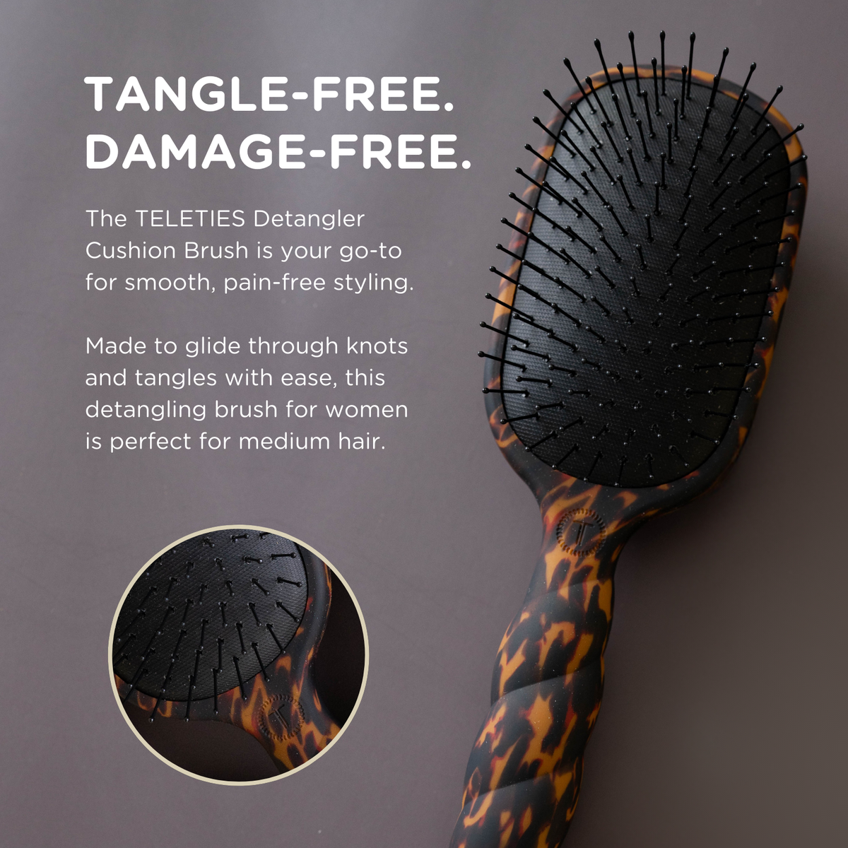 Detangler Brush |Tortoise| Medium