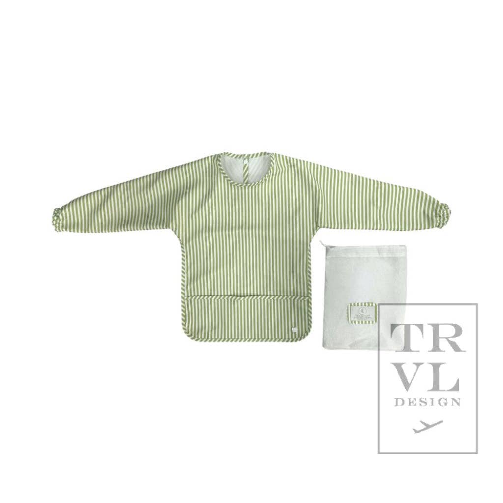 Perfect Smock Large - Pimlico Stripe Green*