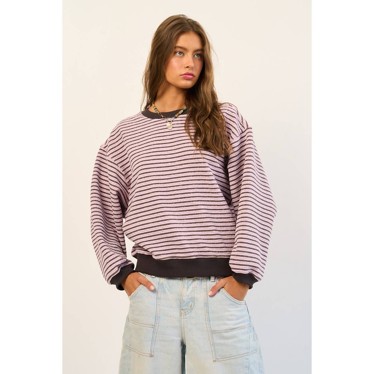 Relaxed Striped Pullover